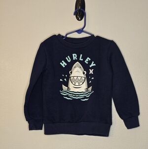 Hurley Toddler Navy Shark Graphic Sweatshirt